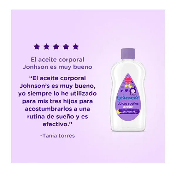 Hot JOHNSON'S Aceite Dulces Sueños