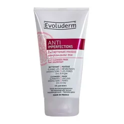 Anti Imperfections 2 En 1 Nettoyant Masque*EVOLUDERM