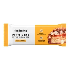 New FOODSPRING Barrita Proteica Extra Chocolate Soft Caramel