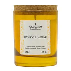 Hot AROMATIUM Botanical Essences Bamboo & Jasmine Candle