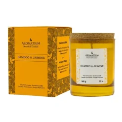 Hot AROMATIUM Botanical Essences Bamboo & Jasmine Candle