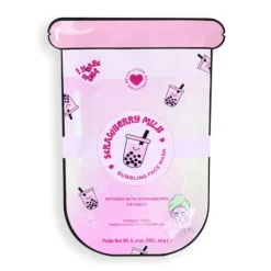 Online I HEART REVOLUTION Bubble Tea Strawberry Milk Bubbling Face Mask