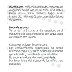 New ANA MARIA LA JUSTICIA Colágeno Magnesio + Vit C Sabor Fresa