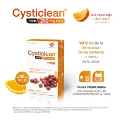 Online CYSTICLEAN Cápsulas Forte con PAC, Vitamina C y Arándano Rojo