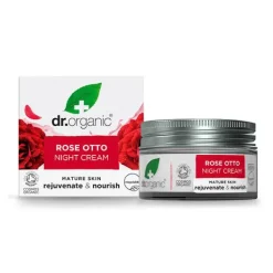 Clearance DR. ORGANIC Crema Noche Facial Natural Hidratante De Rose Otto
