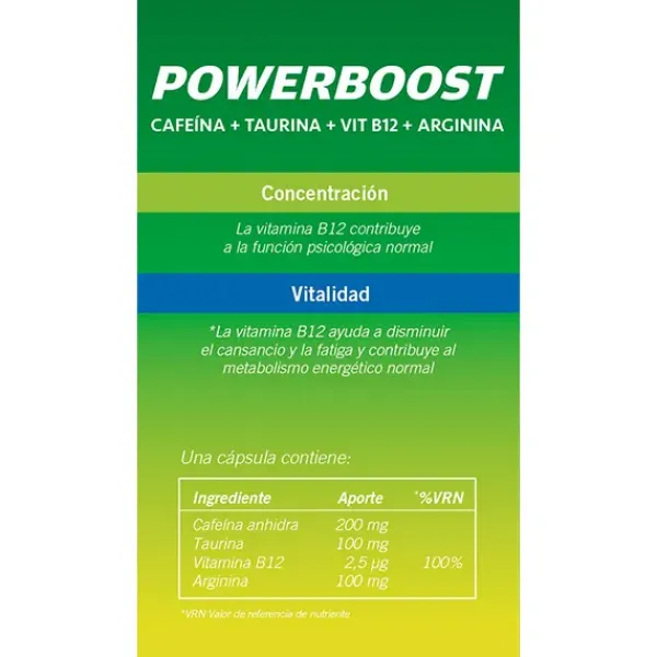 Hot Dosis Extra de Energía Powerboost Complementos Alimenticios