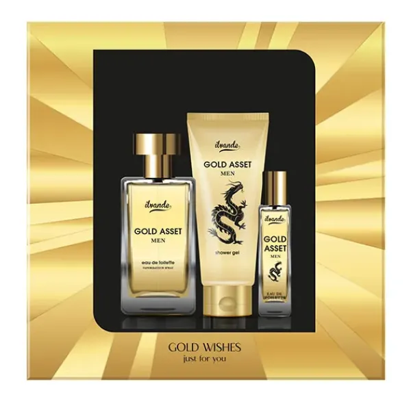 Estuche Gold Asset Men*ILVANDE Online