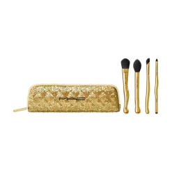 New Estuche Golden Mini Brush Brochas Y Pinceles