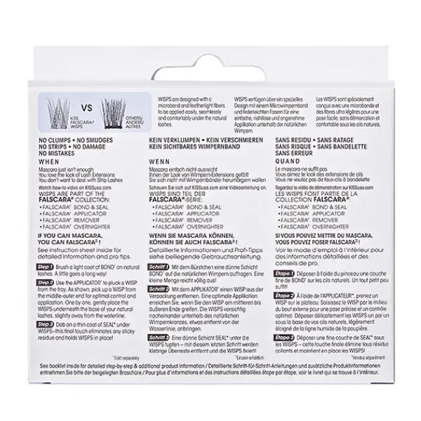 New Falscara Clear Band Lashes Pestañas Postizas