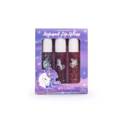 Clearance TRI-COASTAL Kid Cut Set Of 3 Infused Lip Gloss With Confetti