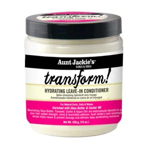 New AUNT JACKIES Leave In Acondicionador Transform