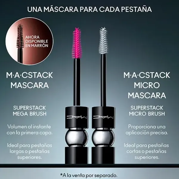 New Macstack Mega Brush - Chestnut Stack Máscara De Pestañas