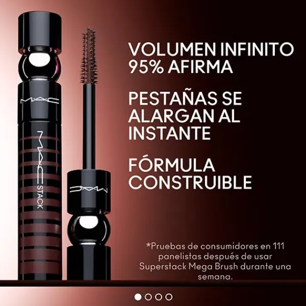 New Macstack Mega Brush - Chestnut Stack Máscara De Pestañas