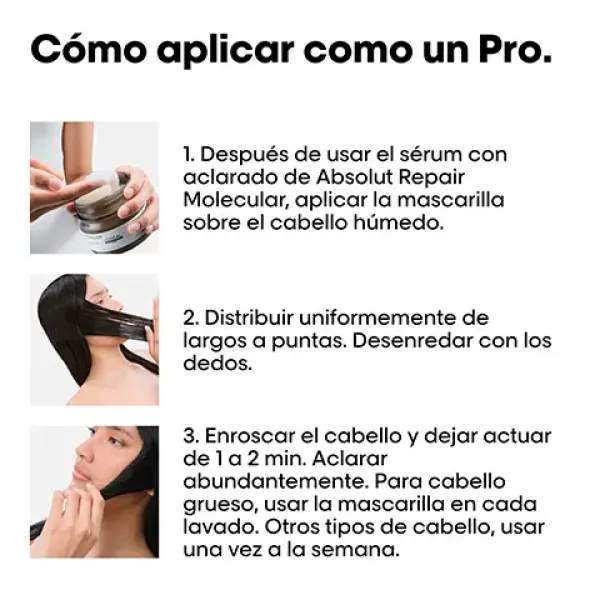 Mascarilla Absolut Repair Molecular*L'OREAL PROFESSIONNEL Hot
