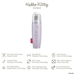 MicroCurrent Skin Scrubber & Blackhead Remover 9 in 1 Hello Kitty*GESKE Discount
