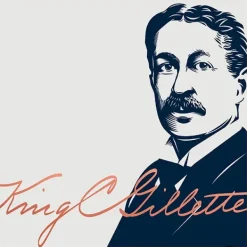 KING C GILLETTE Máquina Para Afeitar Para El Cuello