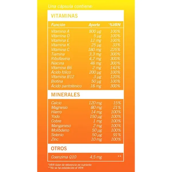 Online Multivitaminas Y Minerales + Vitalidad Coq10 Complementos Alimenticios