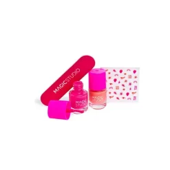 Sale Nails Art Set Orange And Pink Estuches Y Sets