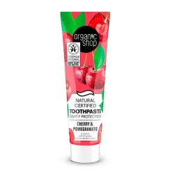 Online ORGANIC SHOP Natural Certified Toothpaste Cherry & Pomegranate