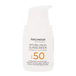 Clearance ARGANOUR Natural Facial Sunscreen SPF50