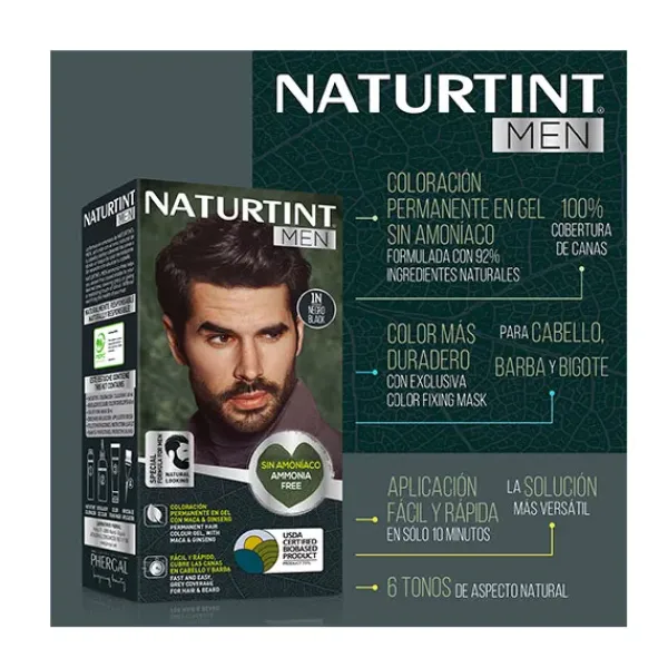Clearance NATURTINT Men Tinte Coloración Permanente
