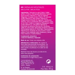 Clearance Multivitaminico Mujer 45Caps Vegetales Complementos Alimenticios