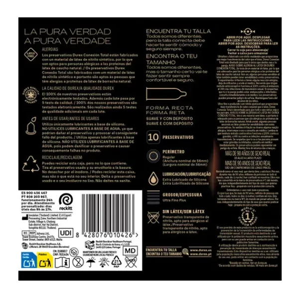 Clearance DUREX Preservativos Conexión Total XL