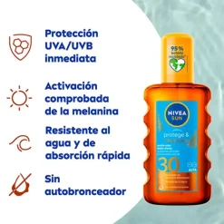 Protege & Broncea Aceite Solar Spf 30*NIVEA Discount