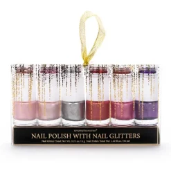 New TRI-COASTAL Simple Pleasure Nail Polish With Nail Glitter