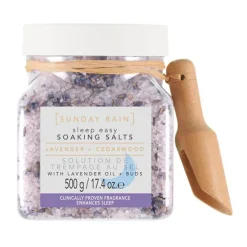 SUNDAY RAIN Sleep Easy Soaking Salts Lavender + Cerdarwood