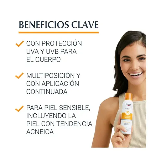 Spray Transparente Dry Touch SPF50*EUCERIN Hot