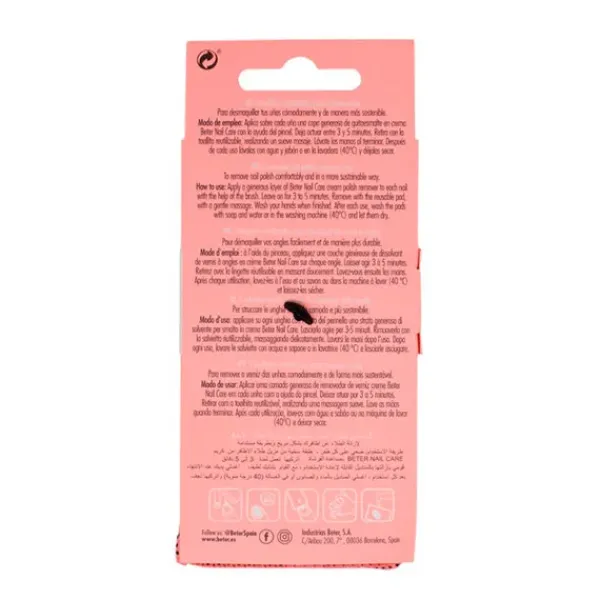 Toallitas Reutilizables Quitaesmalte Nail Care*BETER NAIL CARE Online