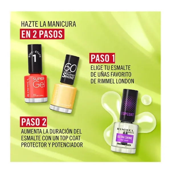 Outlet Top Coat Ultra Shine Lacas Y Esmaltes Uñas