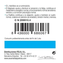 Triptófano Con Gaba + Pasiflora Y Magnesio Complementos Alimenticios